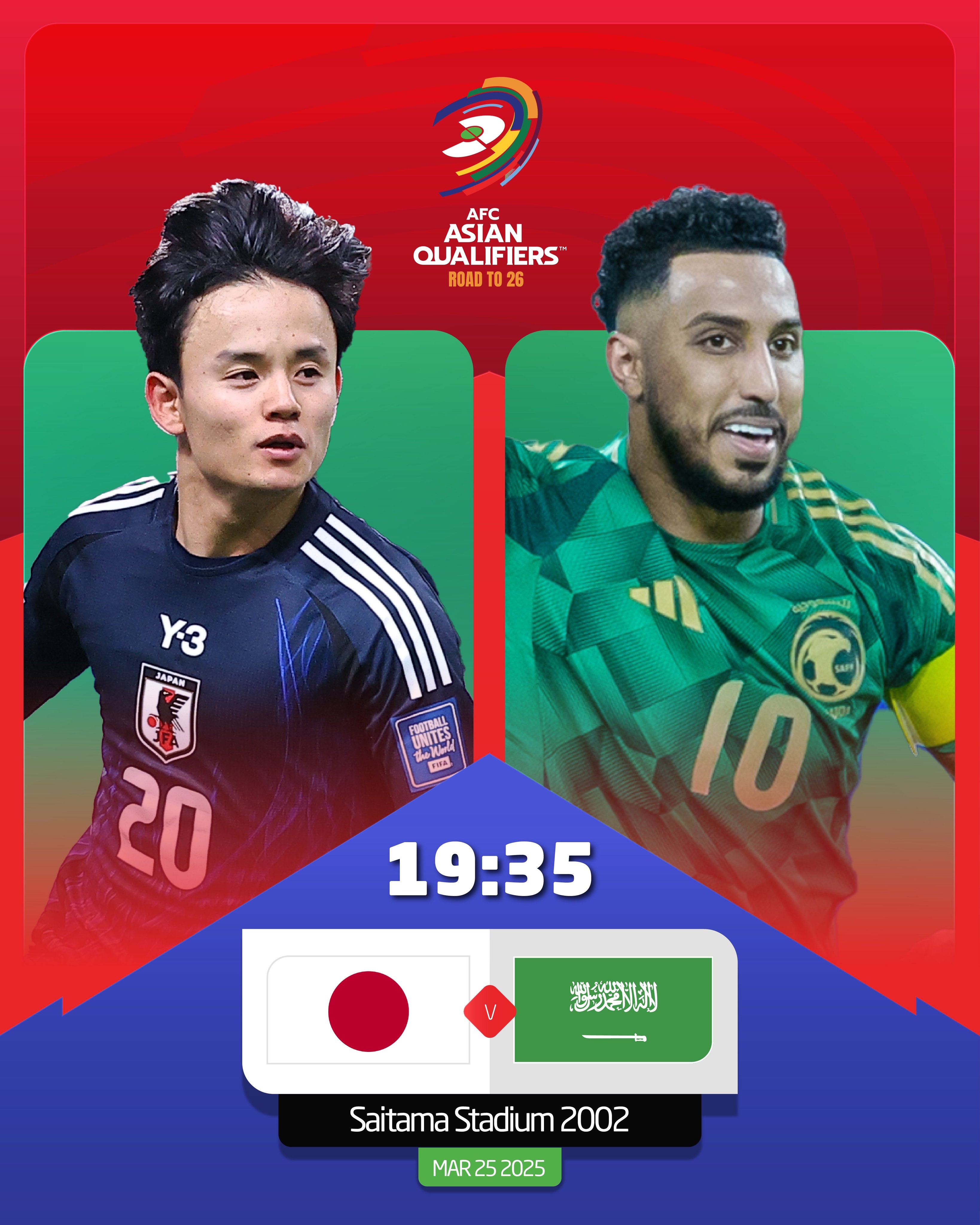  日本vs沙特首發(fā)：久保建英、前田大然、遠(yuǎn)藤航出戰(zhàn)，多薩里先發(fā)