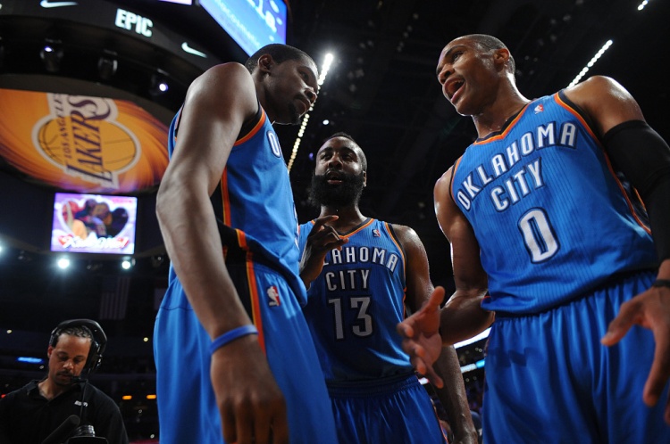  雷霆三少得分全部進(jìn)入歷史前20！他們是NBA歷史最大的如果嗎？